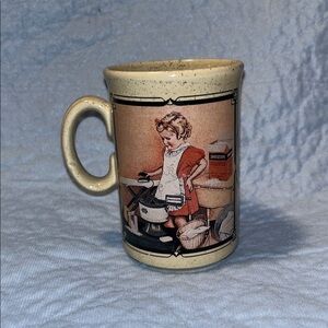 Watkins 1939 Vintage Style Ceramic Mug with  Shredsope Design Made in England